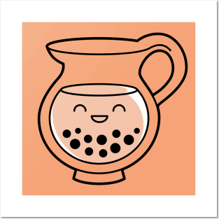 Cute Bubble Tea Pitcher - Tea Time Posters and Art